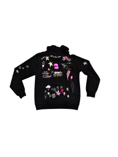 HOODIE NEGRO STICKERS